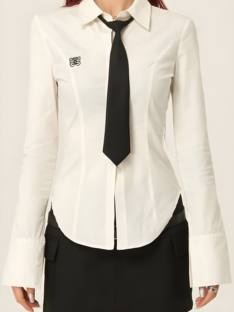 Slim Fit Tie Shirt - KAYSMAR