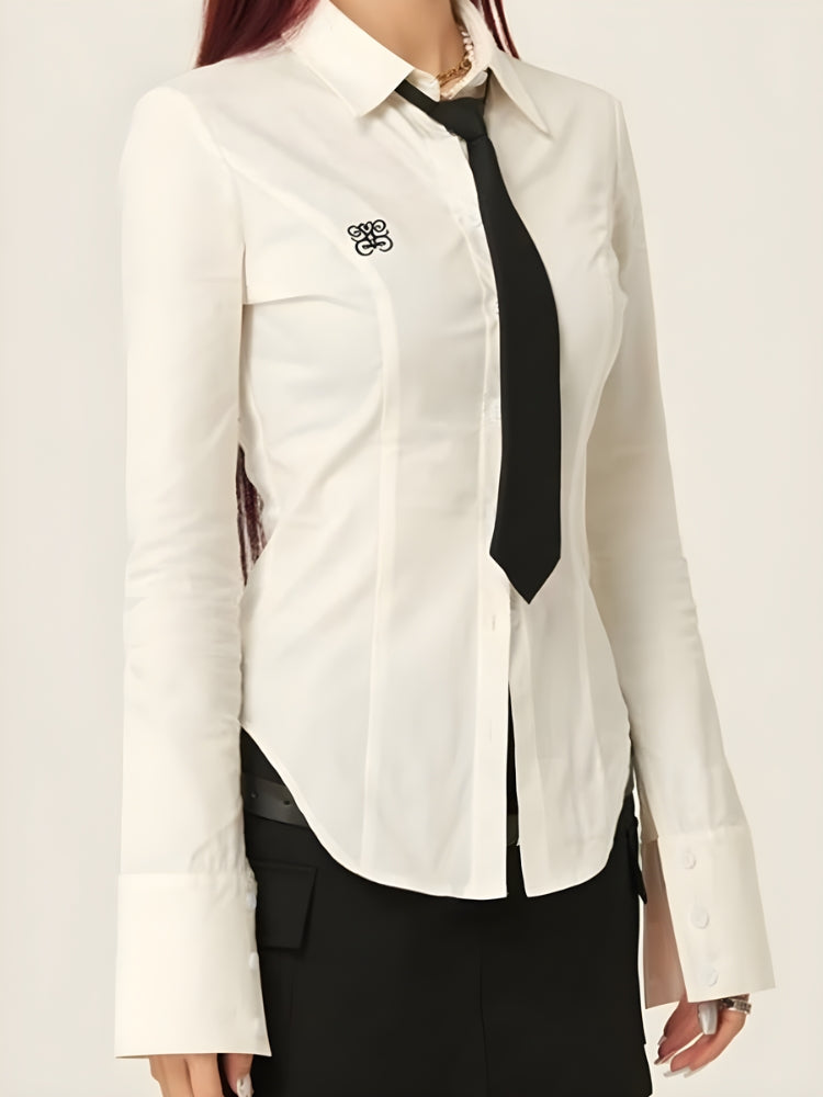 Slim Fit Tie Shirt - KAYSMAR