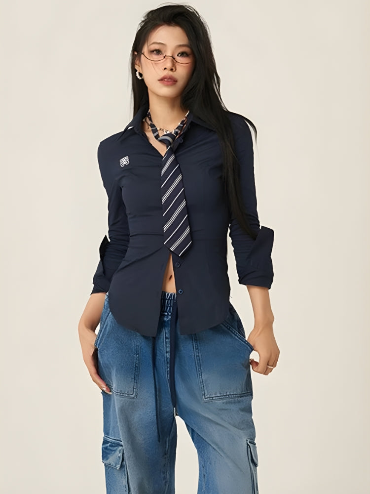Slim Fit Tie Shirt - KAYSMAR