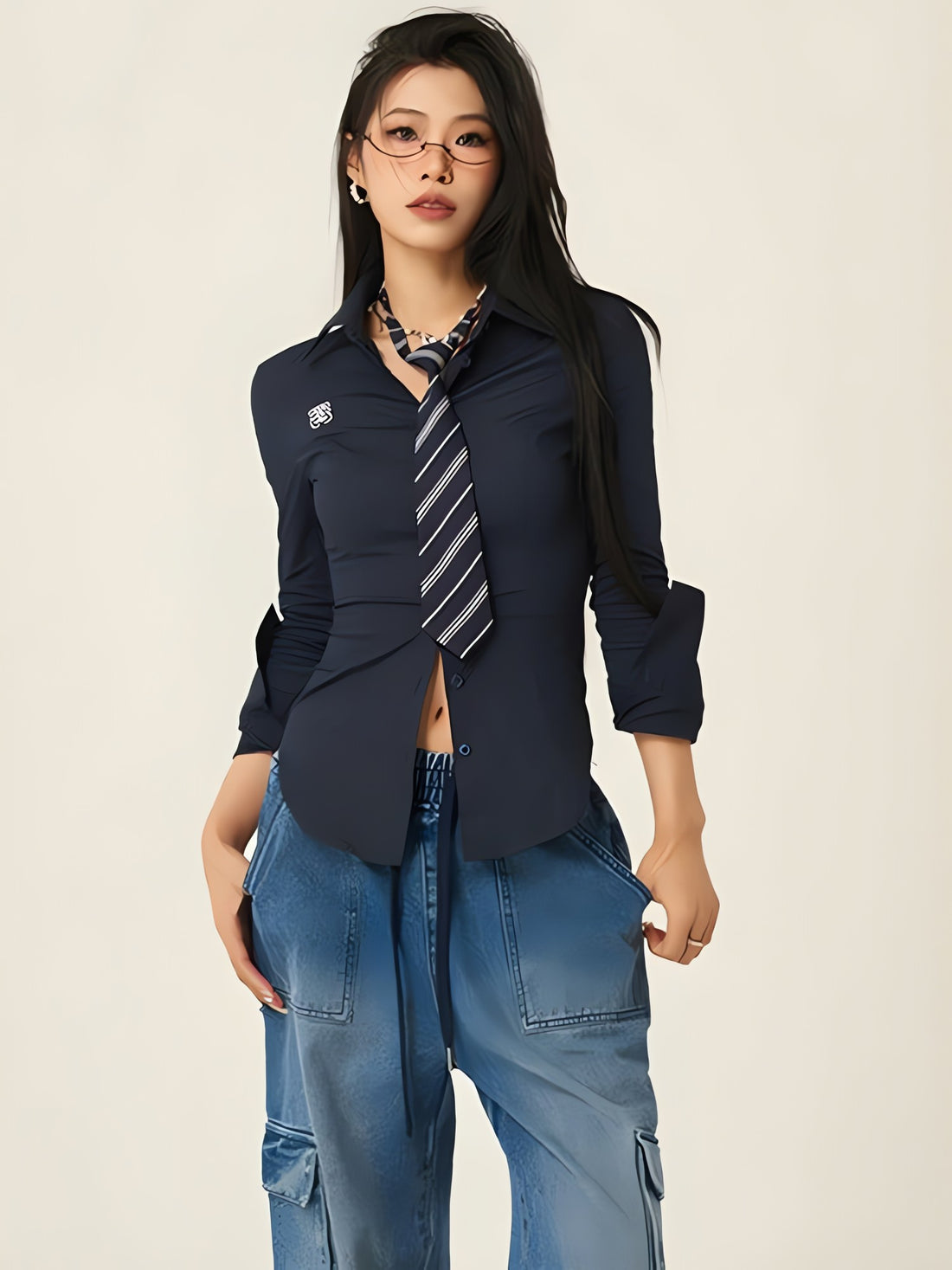 Slim Fit Tie Shirt - KAYSMAR