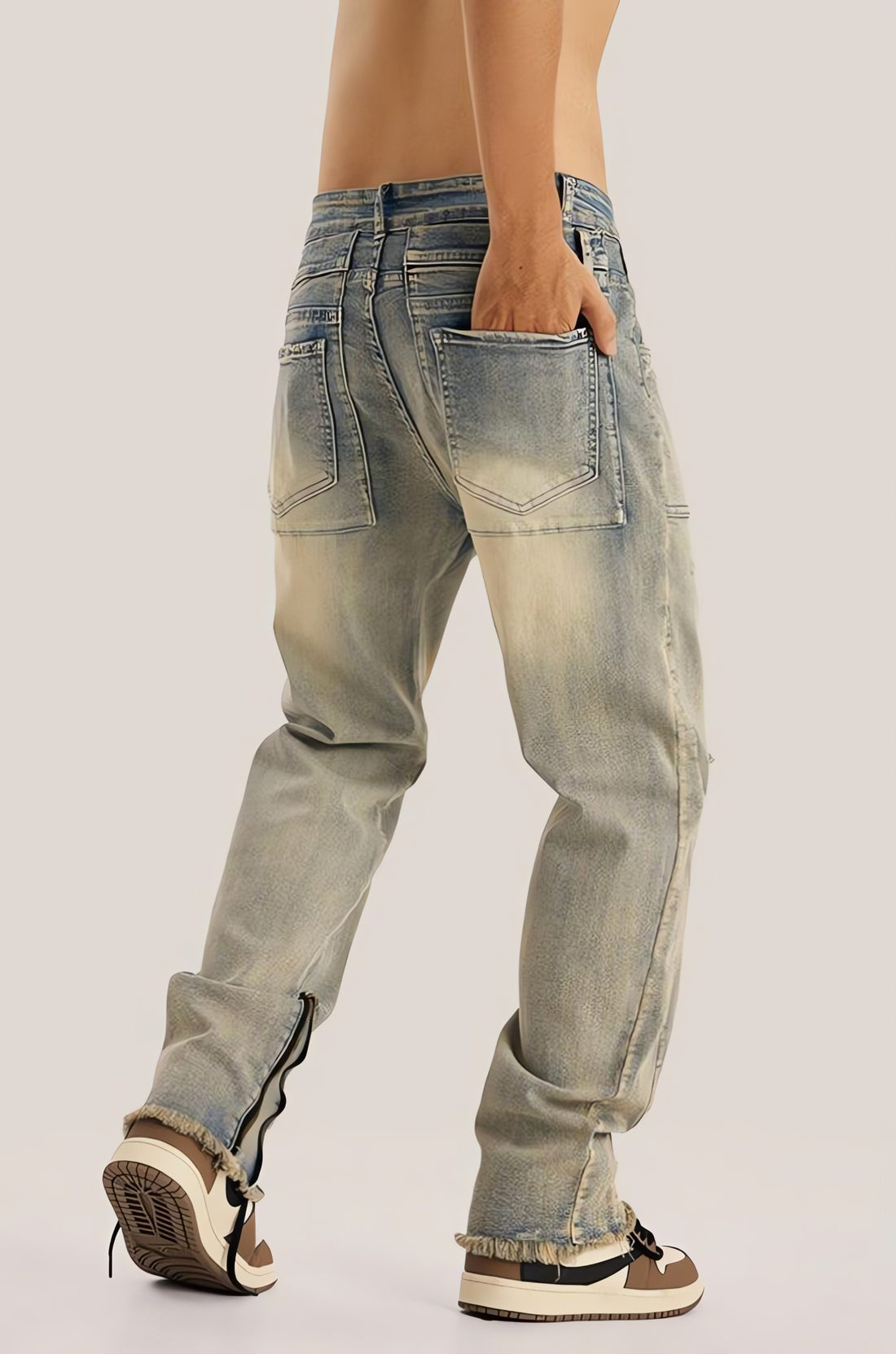 Slim Leg Ripped Jeans - KAYSMAR