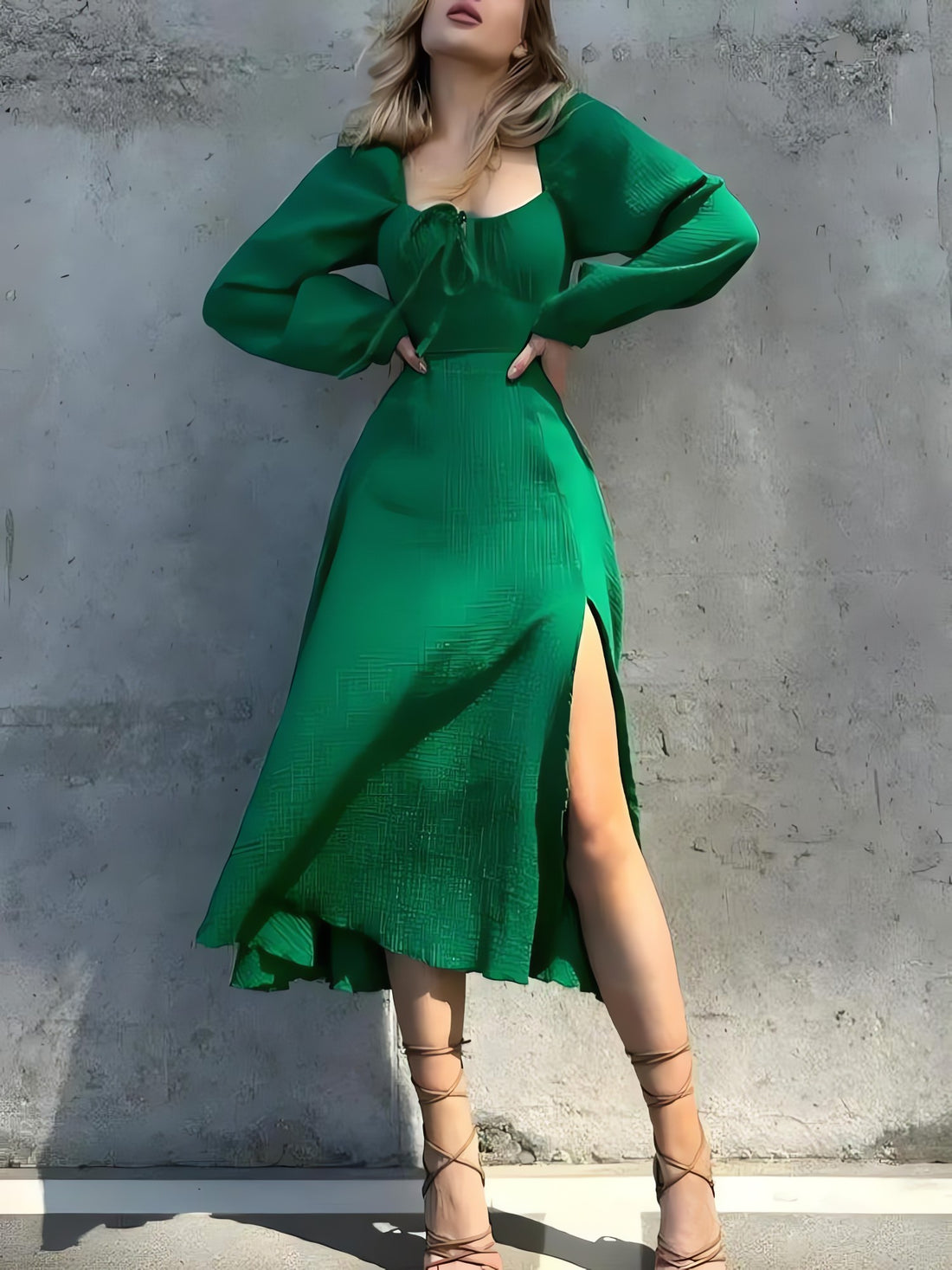 Slit Midi Dress - KAYSMAR