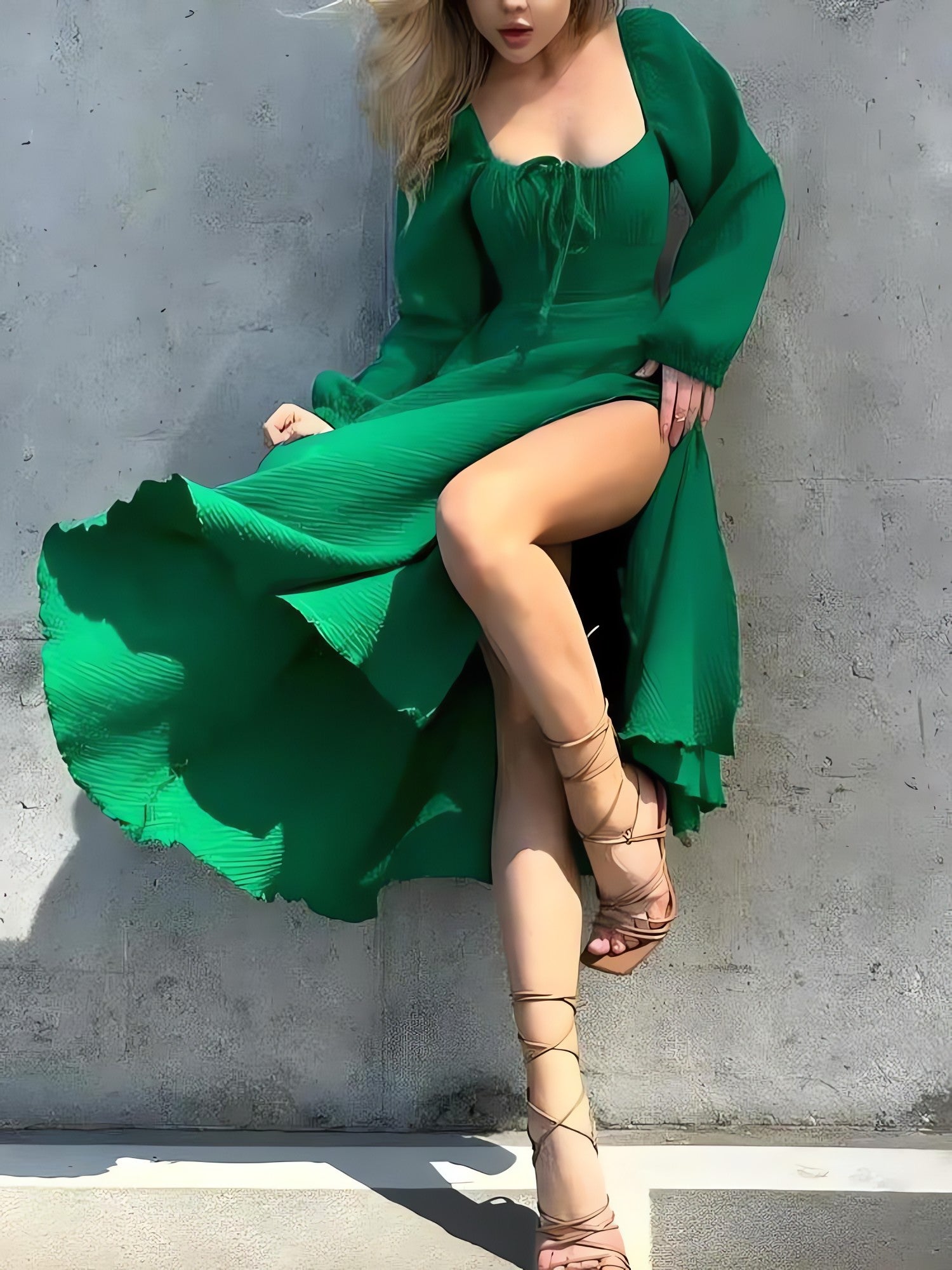 Slit Midi Dress - KAYSMAR