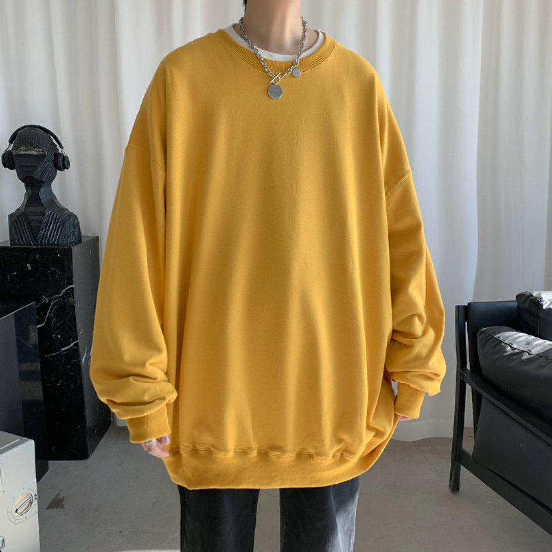 Soft Boy Basic Oversized Sweatshirt - KAYSMAR