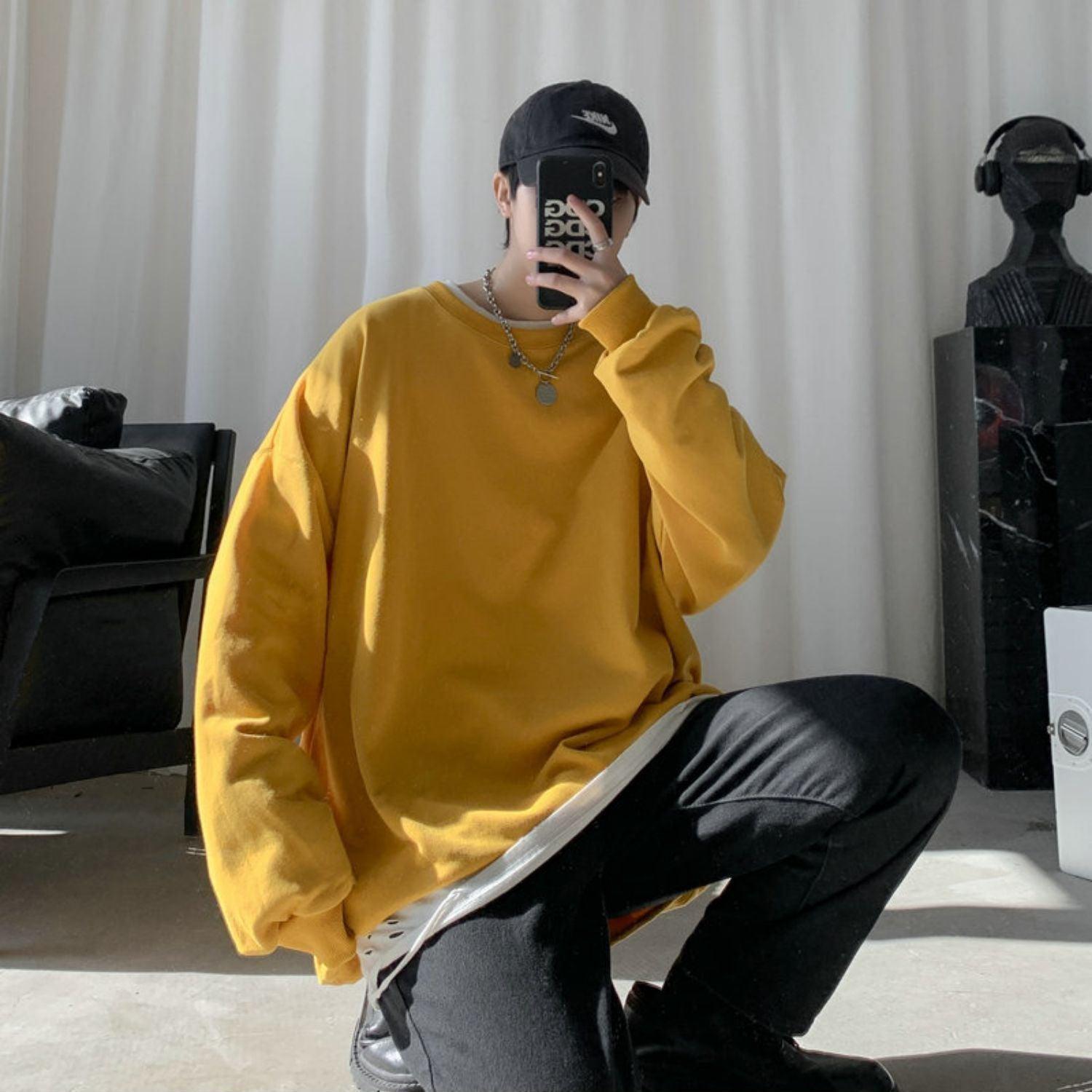 Soft Boy Basic Oversized Sweatshirt - KAYSMAR