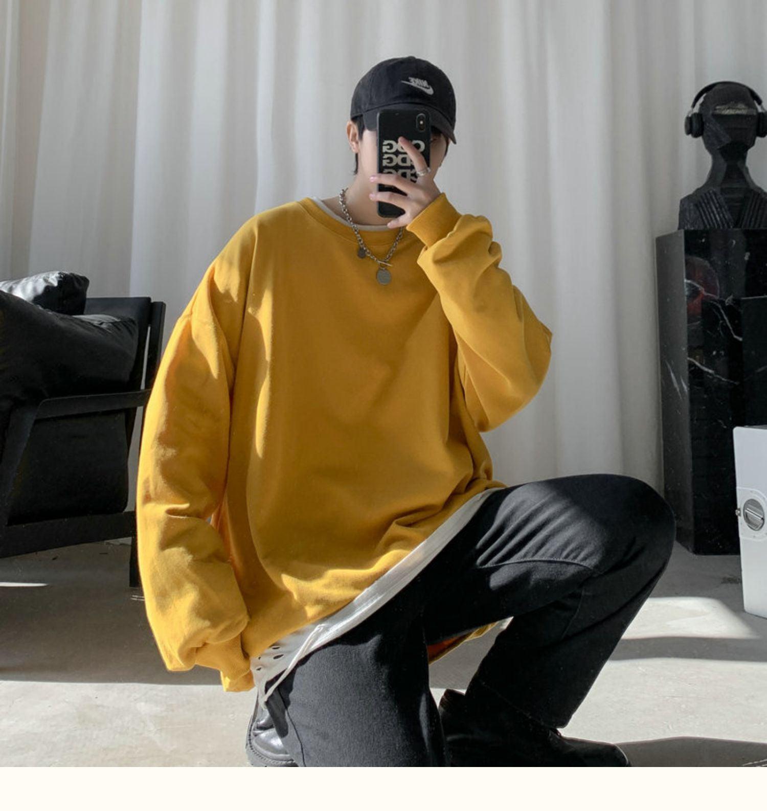 Soft Boy Basic Oversized Sweatshirt - KAYSMAR