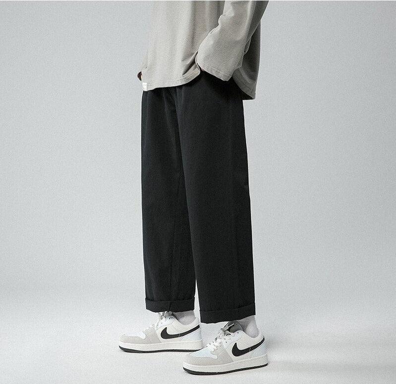 Soft Boy Elastic Waist Straight Leg Pants - KAYSMAR