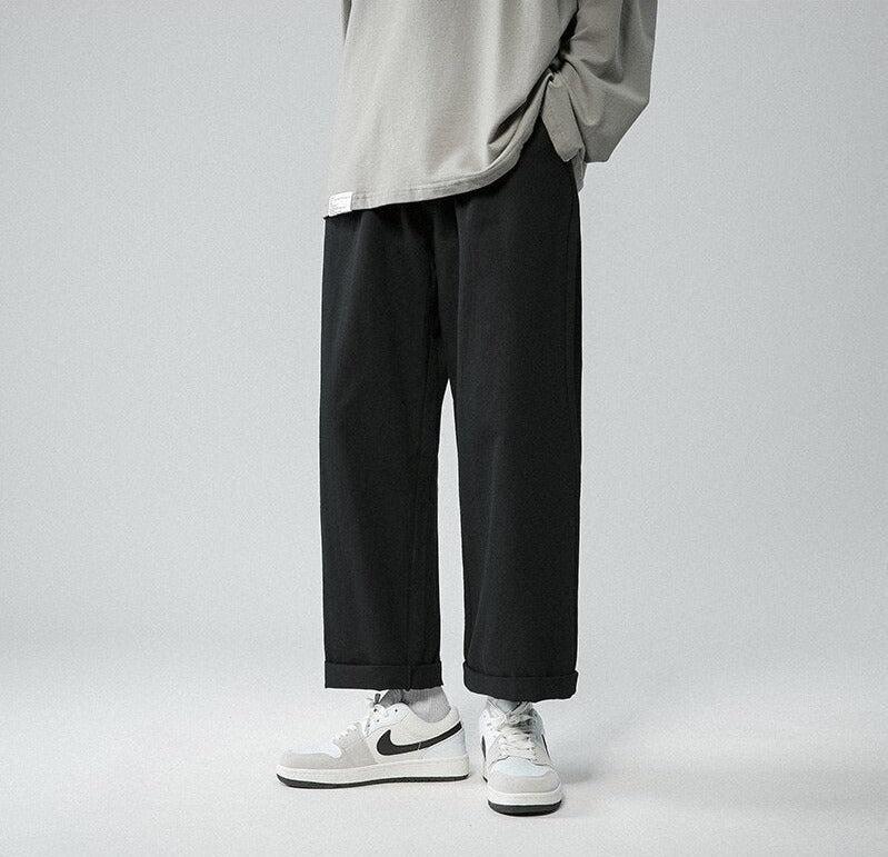 Soft Boy Elastic Waist Straight Leg Pants - KAYSMAR