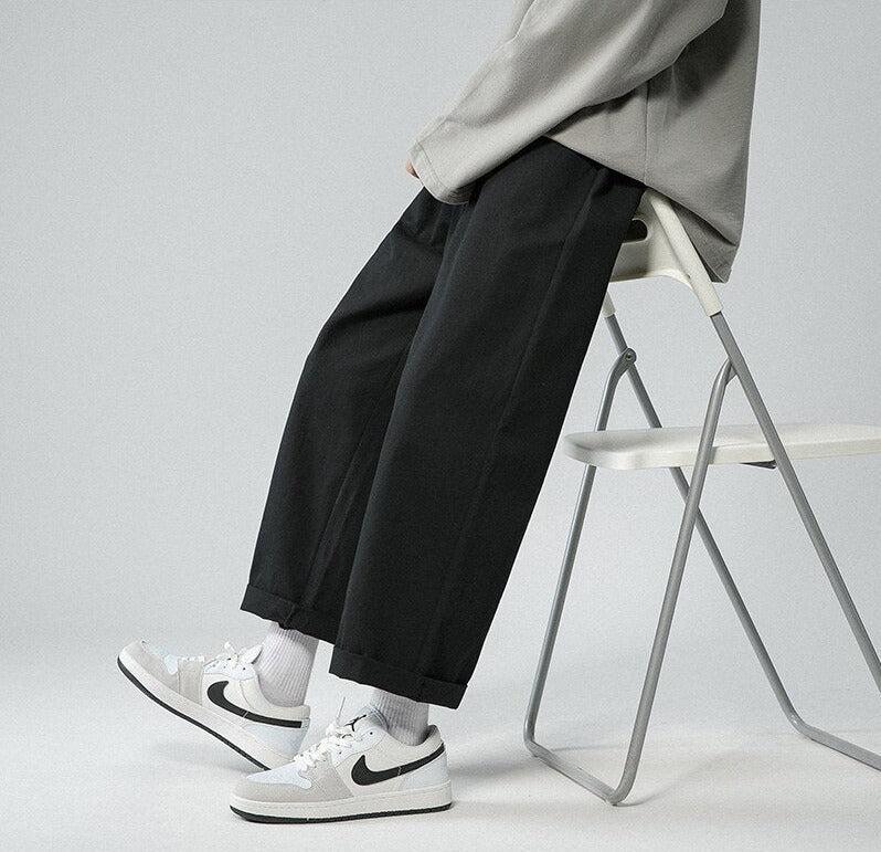Soft Boy Elastic Waist Straight Leg Pants - KAYSMAR