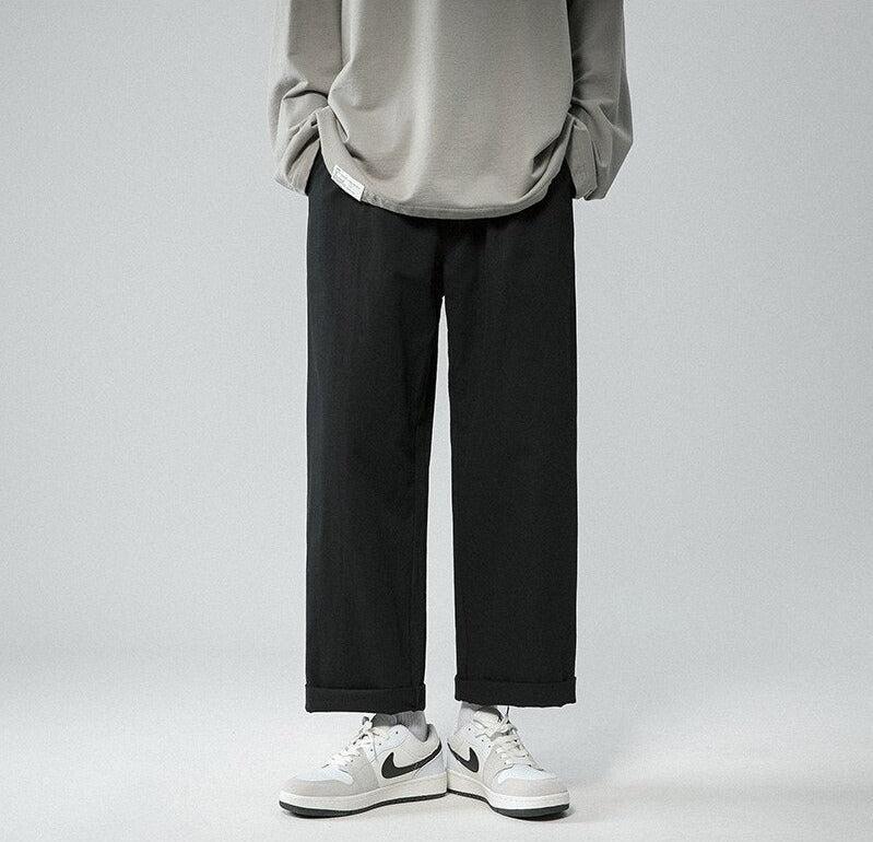 Soft Boy Elastic Waist Straight Leg Pants - KAYSMAR