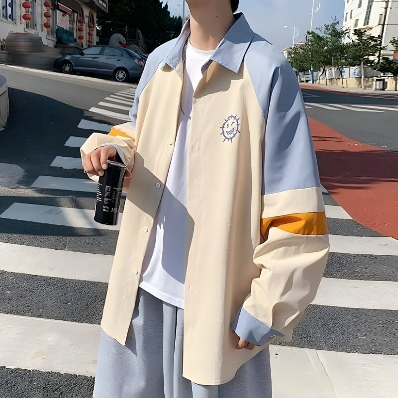 Soft Boy Smiley Pastel Shirt - KAYSMAR