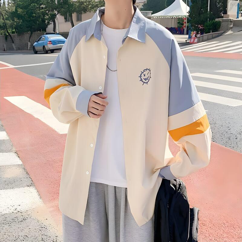 Soft Boy Smiley Pastel Shirt - KAYSMAR