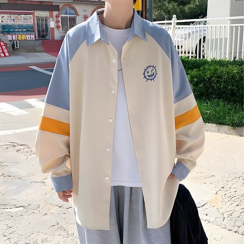 Soft Boy Smiley Pastel Shirt - KAYSMAR