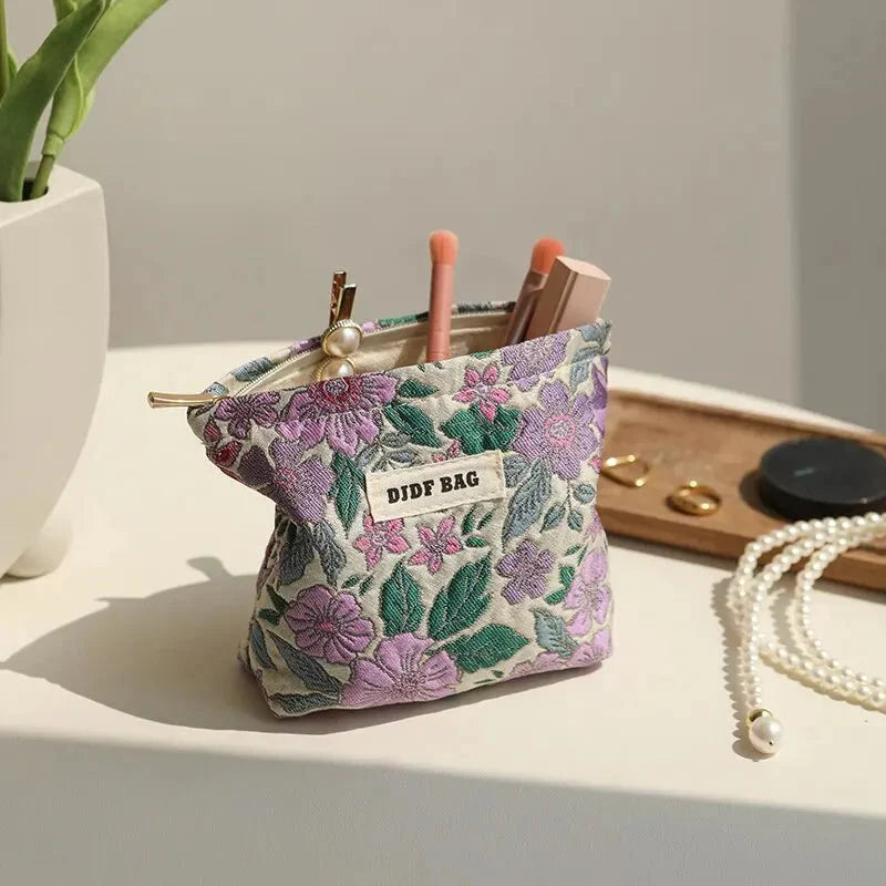 Soft Girl Floral Mini Makeup Bag - KAYSMAR