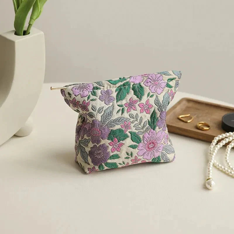 Soft Girl Floral Mini Makeup Bag - KAYSMAR
