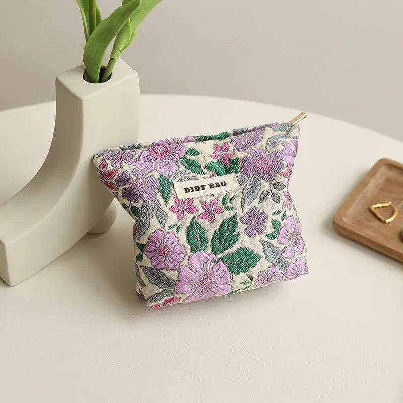 Soft Girl Floral Mini Makeup Bag - KAYSMAR