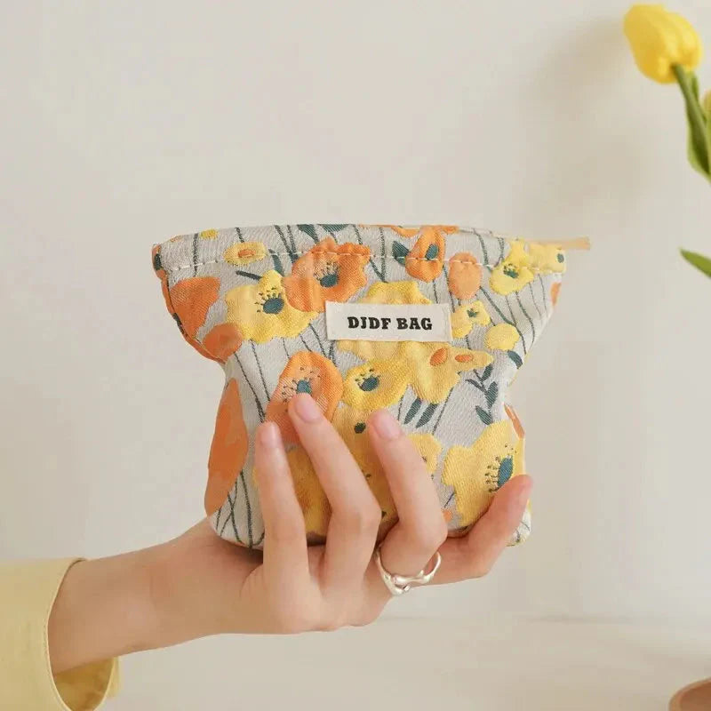 Soft Girl Floral Mini Makeup Bag - KAYSMAR