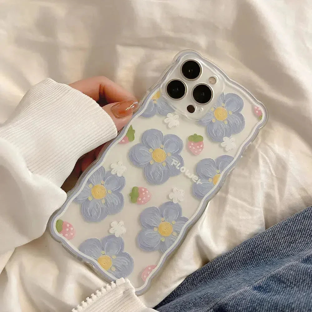 Soft Girl Flowers Clear Phone Case - KAYSMAR