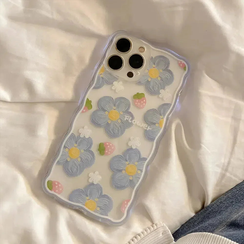 Soft Girl Flowers Clear Phone Case - KAYSMAR