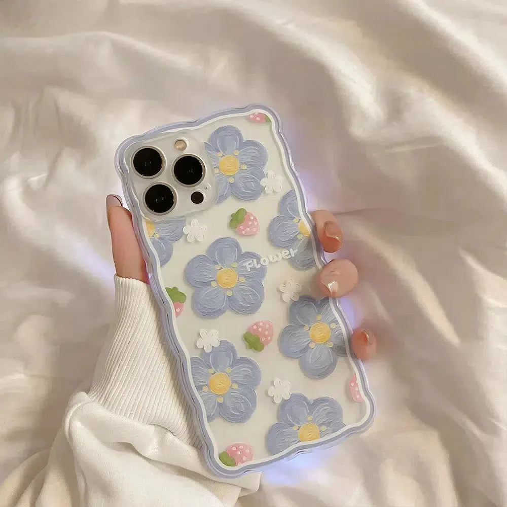 Soft Girl Flowers Clear Phone Case - KAYSMAR