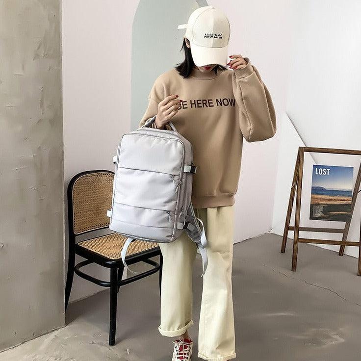 Soft Girl Hidden Pockets Travel Backpack - KAYSMAR