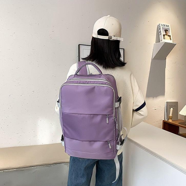 Soft Girl Hidden Pockets Travel Backpack - KAYSMAR