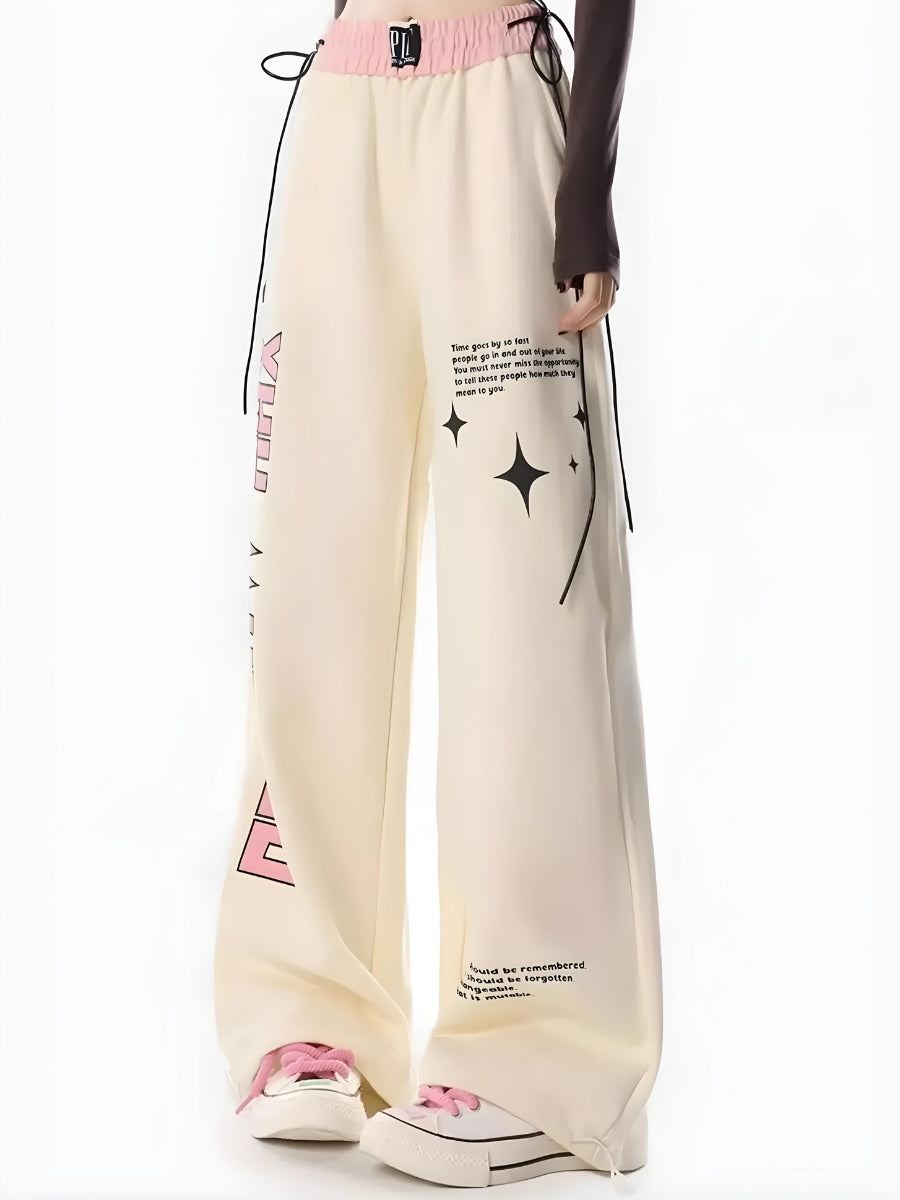 Soft Girl Lace Up Sweatpants - KAYSMAR