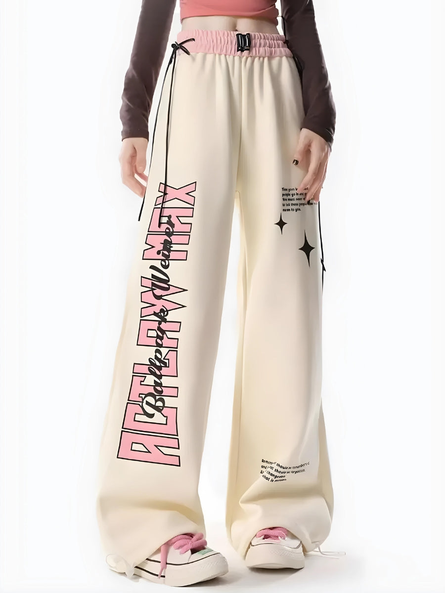 Soft Girl Lace Up Sweatpants - KAYSMAR