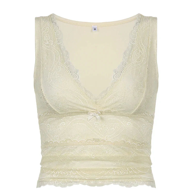 Soft Girl Lemonade Lace Top - KAYSMAR