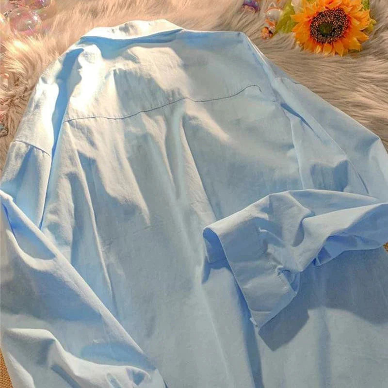 Soft Girl Oil Painting Shirt - KAYSMAR