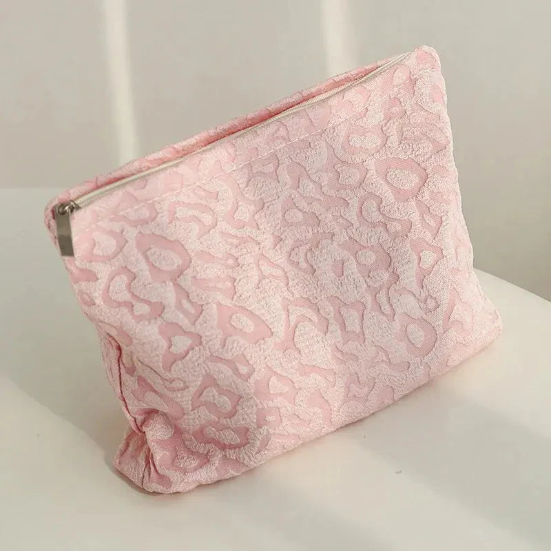 Soft Girl Pink Leopard Makeup Bag - KAYSMAR