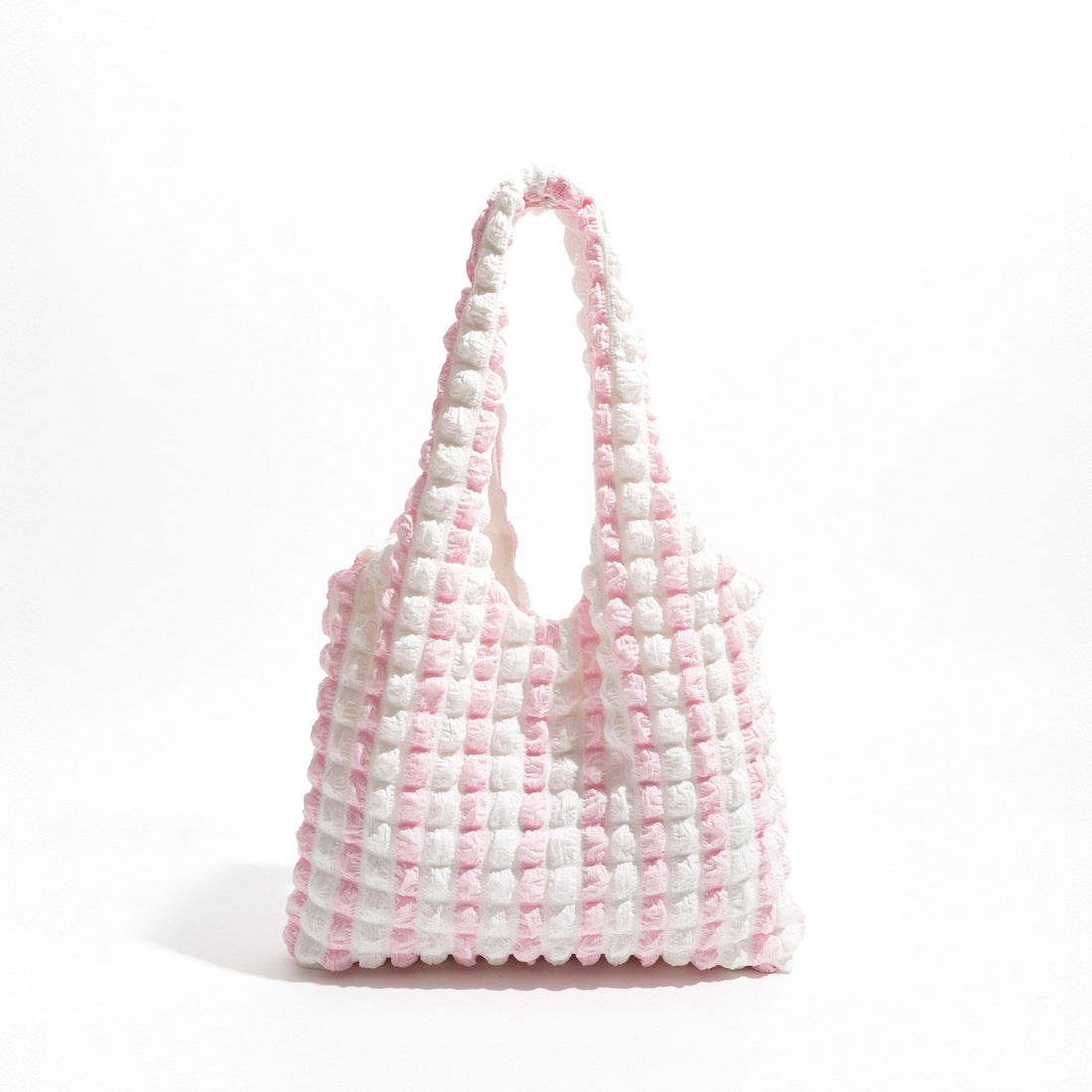 Soft Girl Quilted Striped Handbag - KAYSMAR
