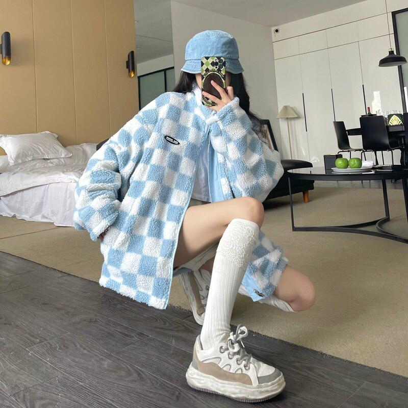 Soft Girl Reversible Checkered Jacket - KAYSMAR