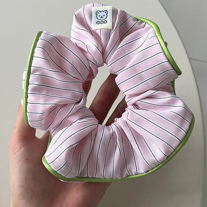 Soft Girl Striped Scrunchies - KAYSMAR