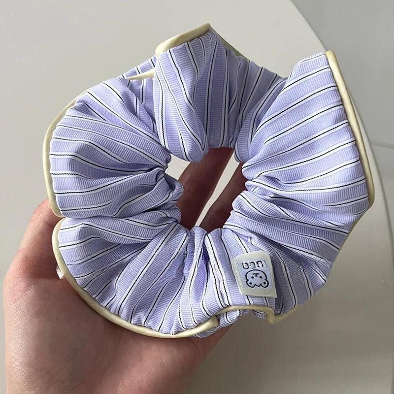 Soft Girl Striped Scrunchies - KAYSMAR
