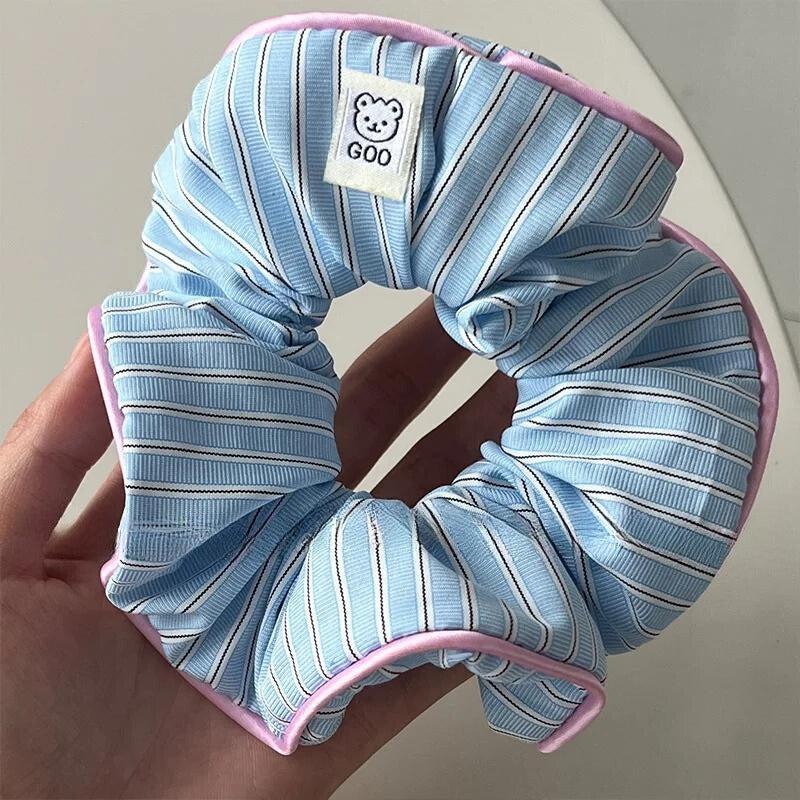 Soft Girl Striped Scrunchies - KAYSMAR