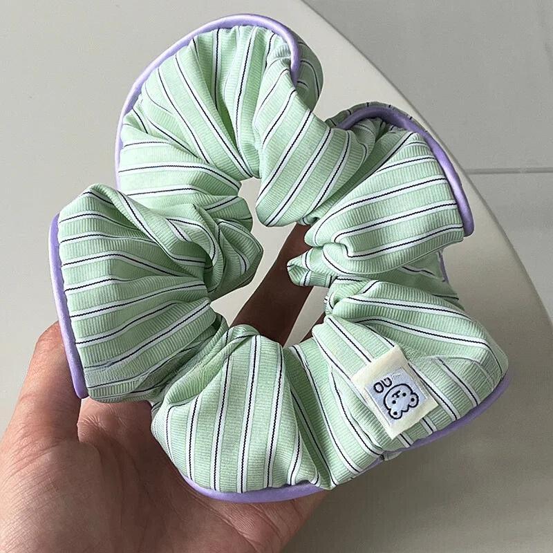Soft Girl Striped Scrunchies - KAYSMAR