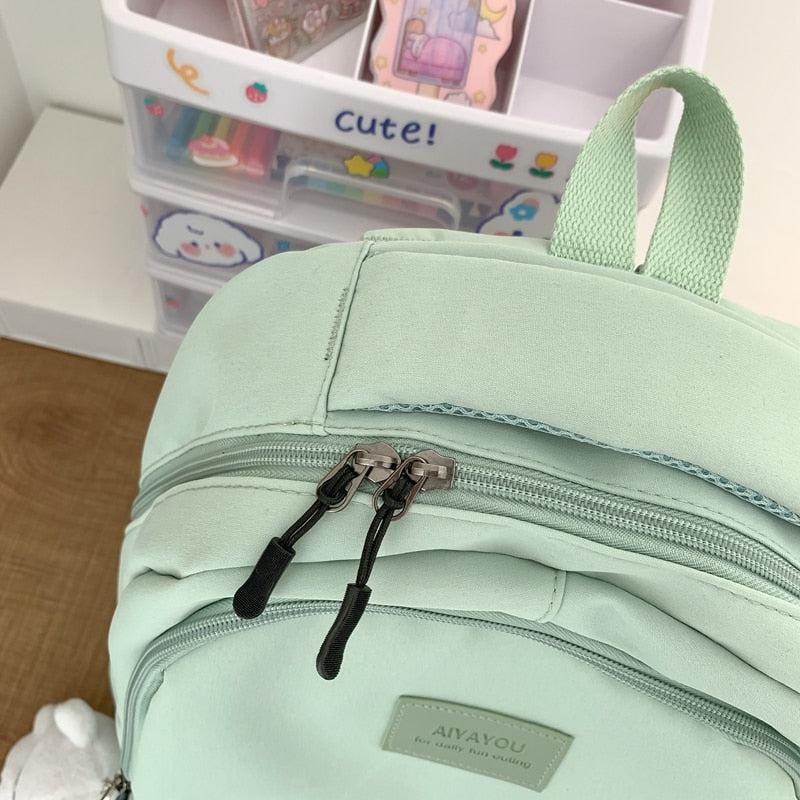 Soft Girl Waterproof School Backpack - KAYSMAR