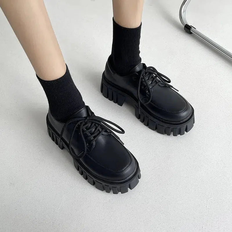 Soft Grunge Chunky Platform Oxford Shoes - KAYSMAR