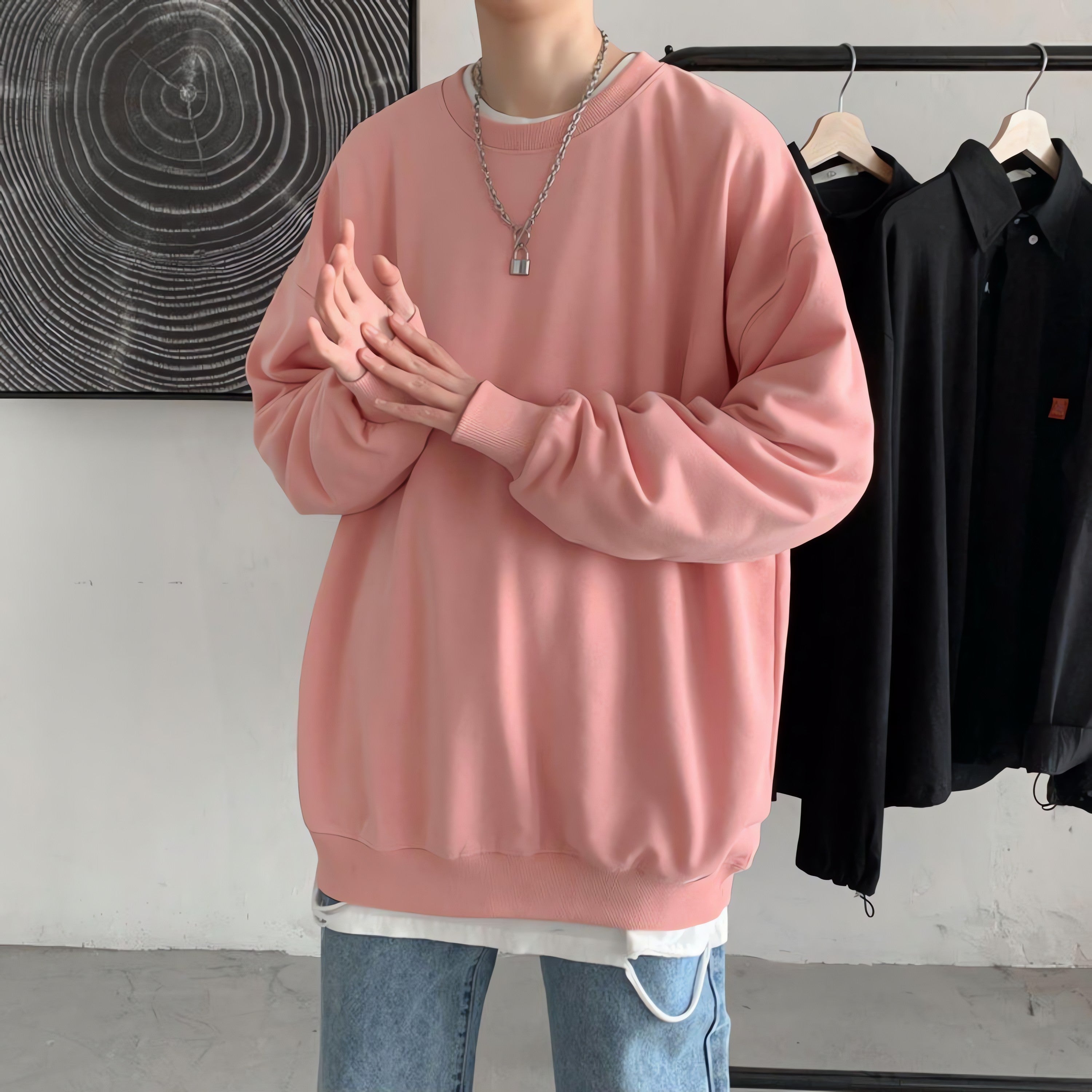 Soft Boy Basic Oversized Sweatshirt - KAYSMAR