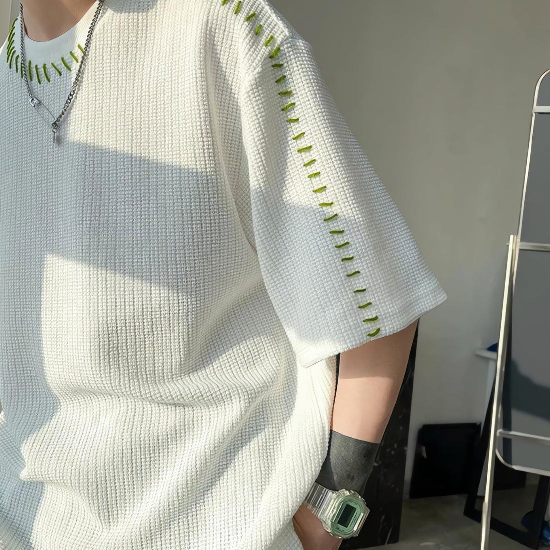 Soft Boy Contrast Stitch Tee - KAYSMAR