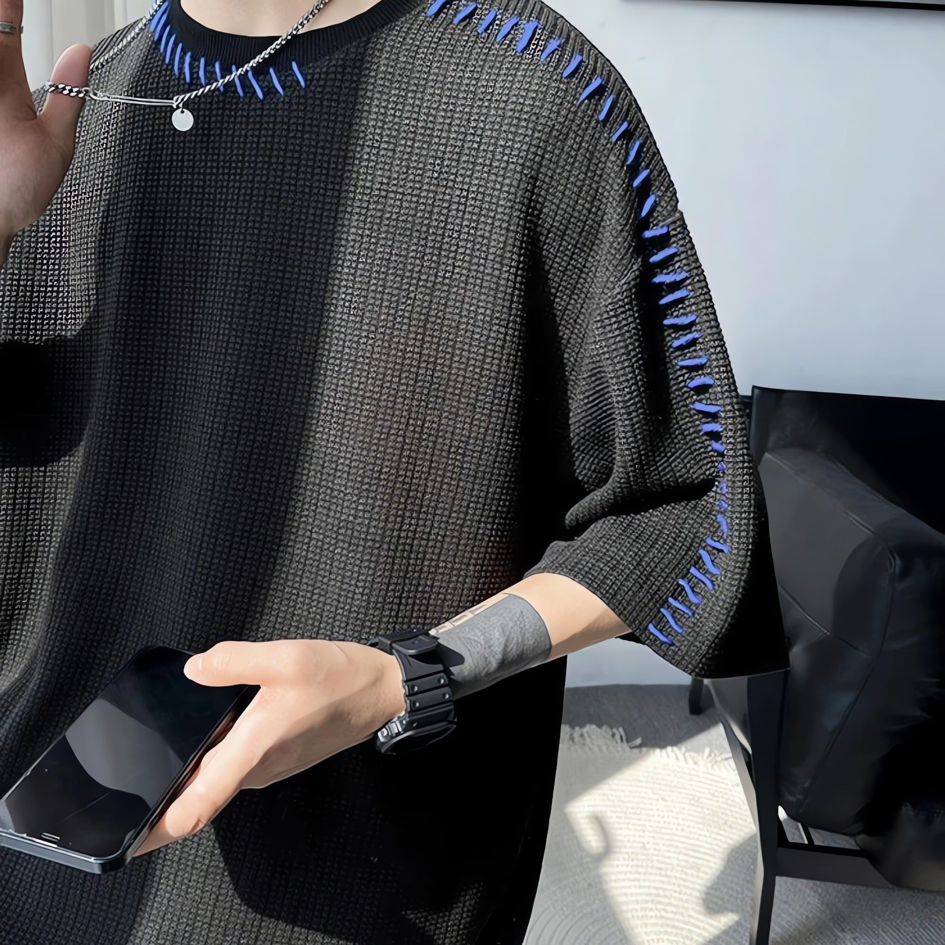 Soft Boy Contrast Stitch Tee - KAYSMAR