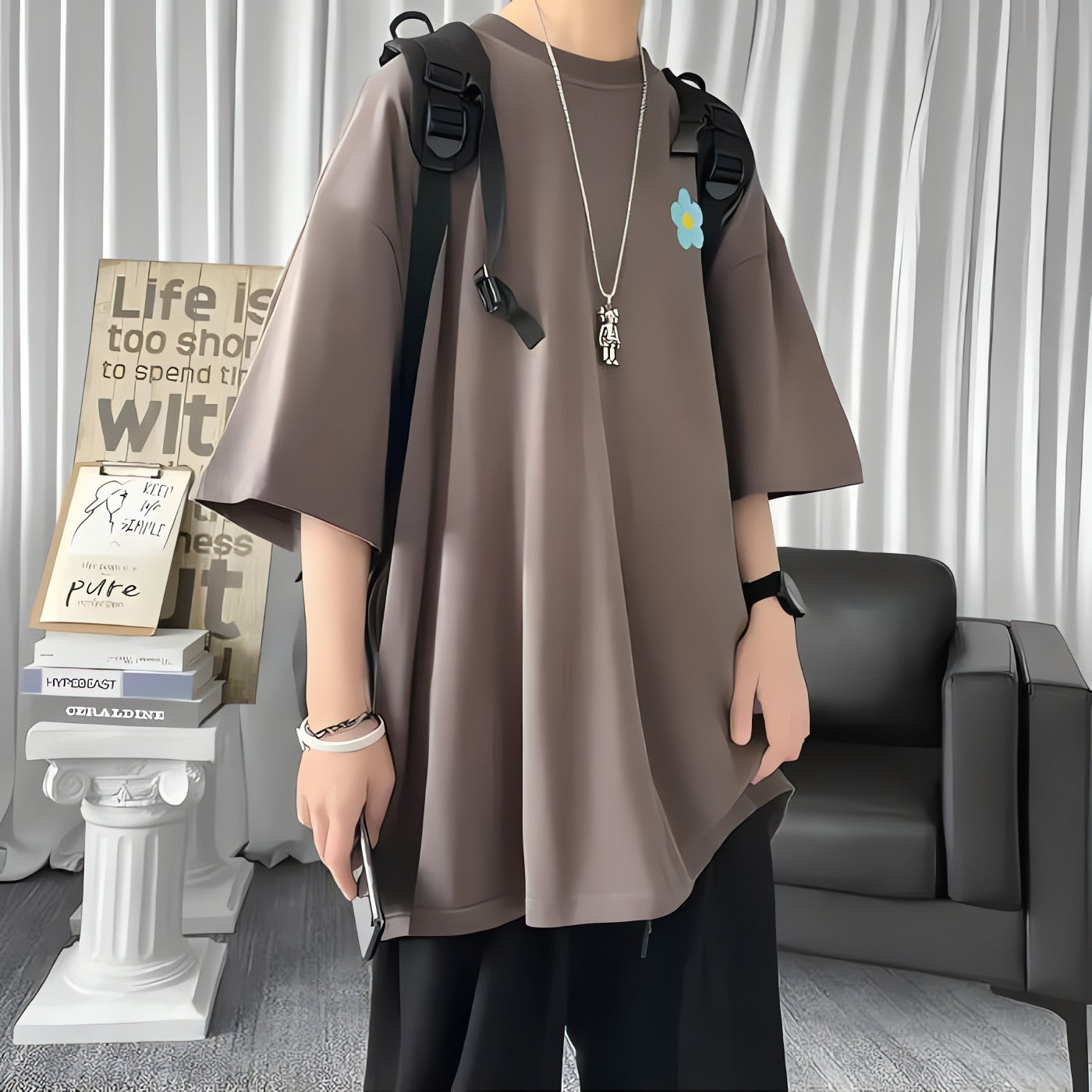 Soft Boy Daisy Oversize Tee - KAYSMAR