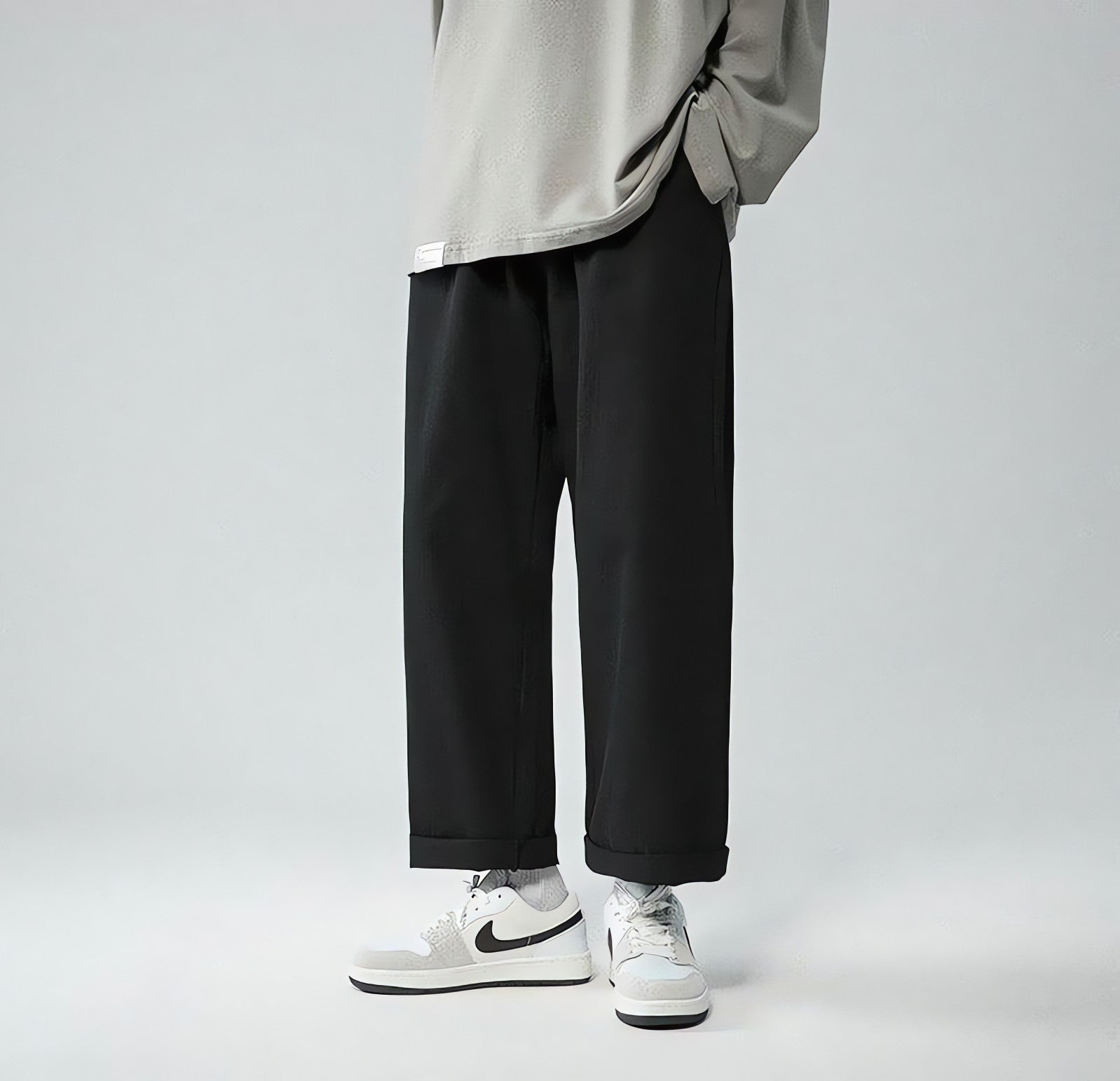 Soft Boy Elastic Waist Straight Leg Pants - KAYSMAR