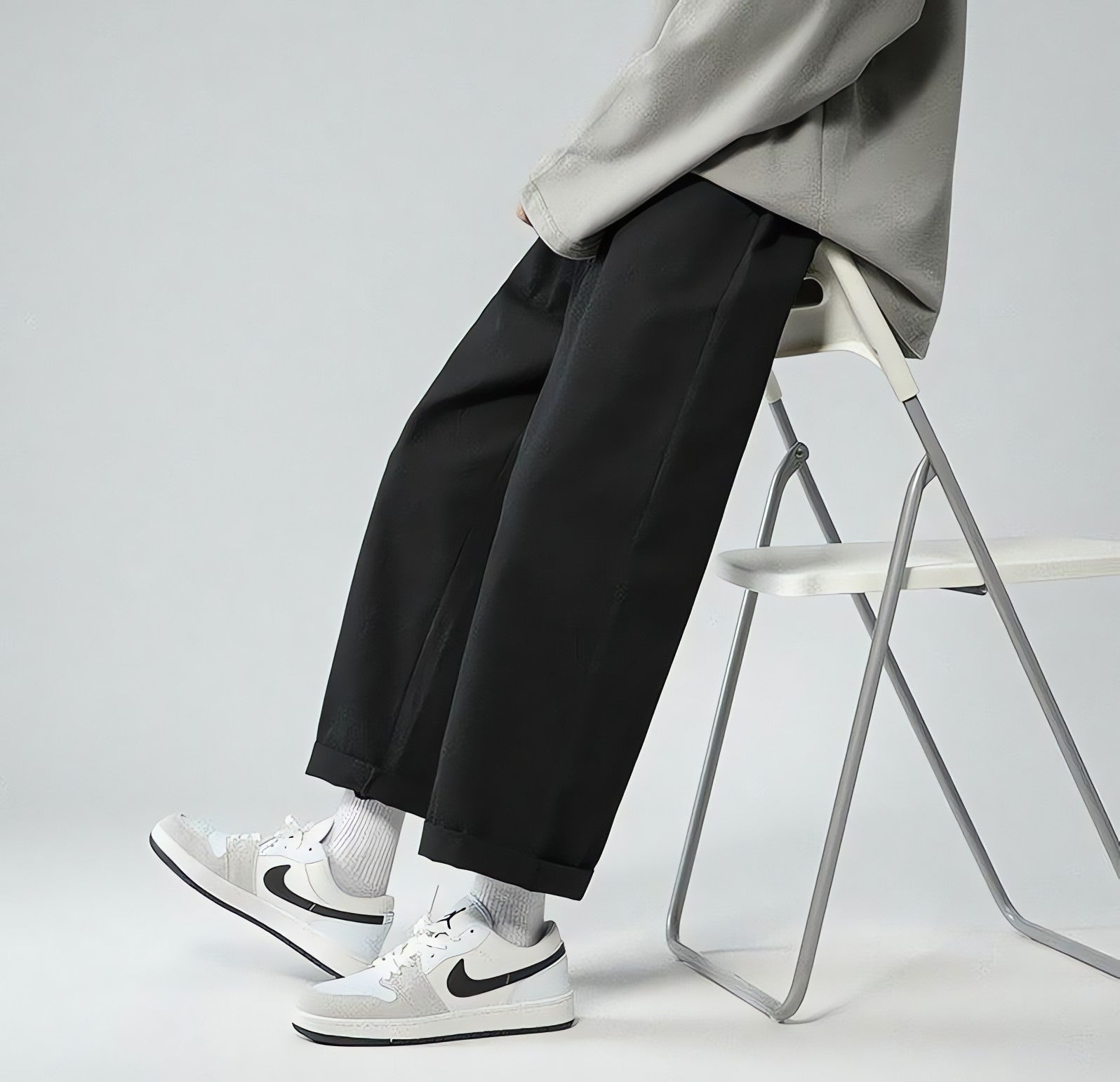 Soft Boy Elastic Waist Straight Leg Pants - KAYSMAR