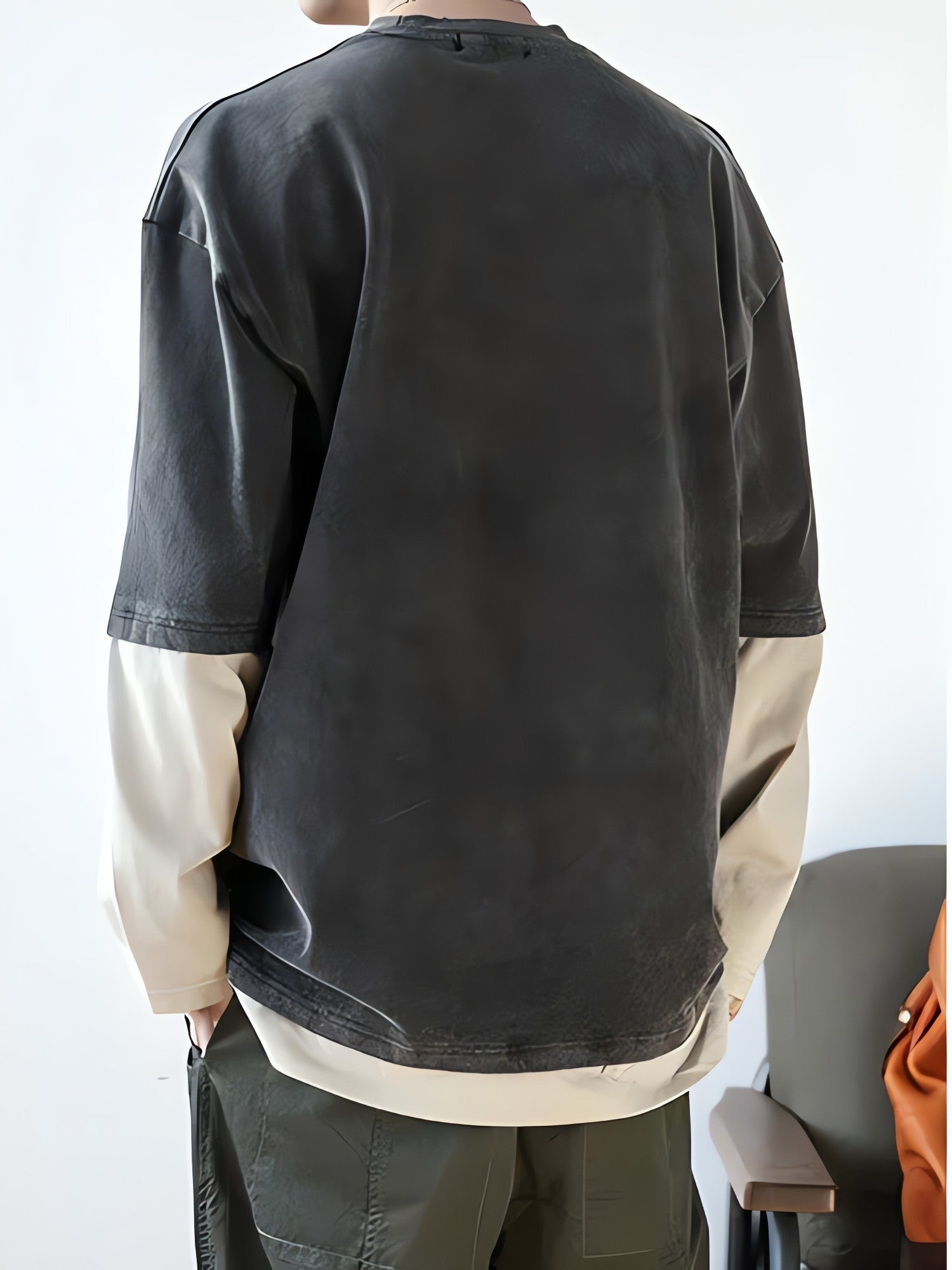 Soft Boy Layered Sleeve Sweatshirt - KAYSMAR