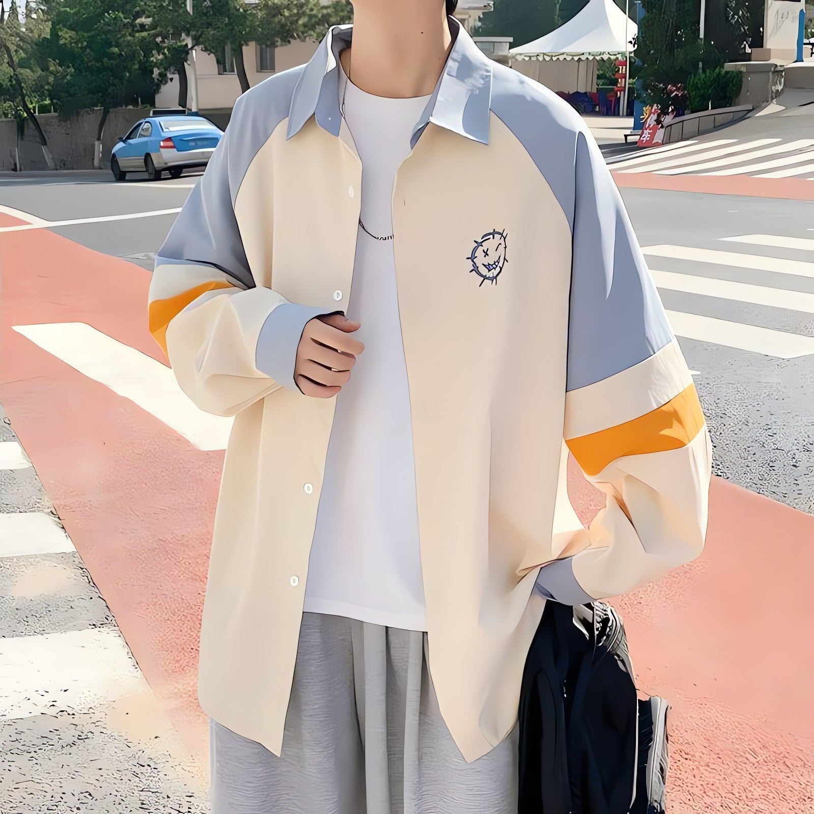 Soft Boy Smiley Pastel Shirt - KAYSMAR
