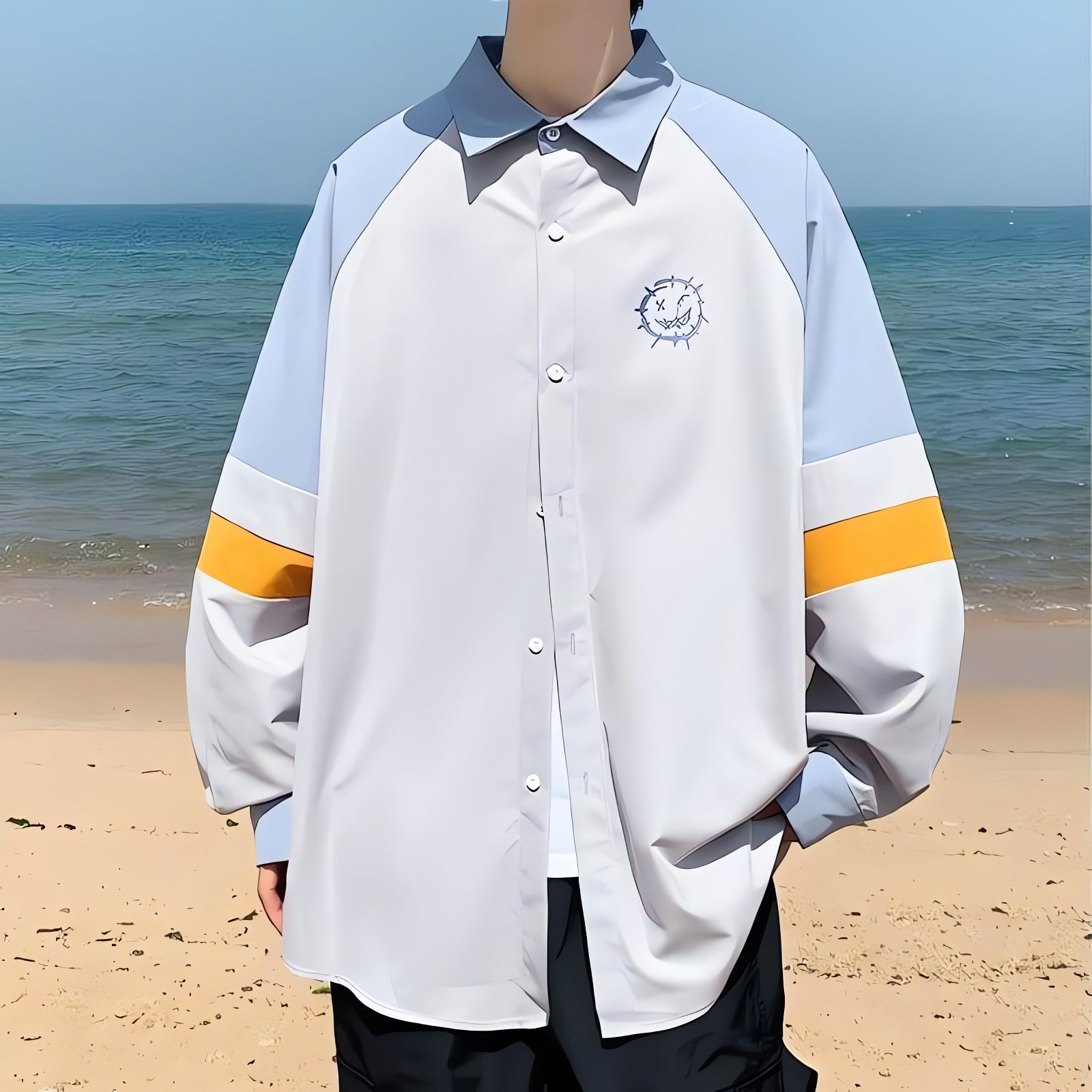 Soft Boy Smiley Pastel Shirt - KAYSMAR