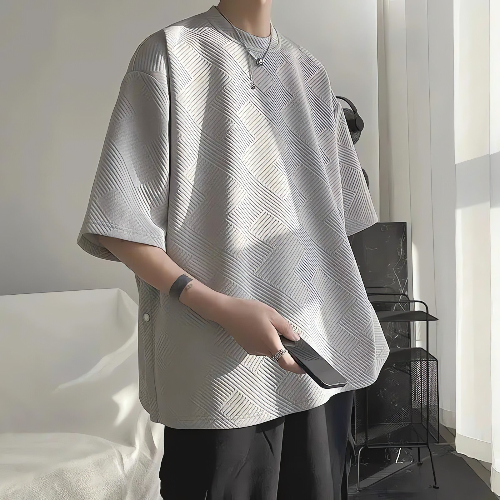 Soft Boy Snap Button Up Tee - KAYSMAR