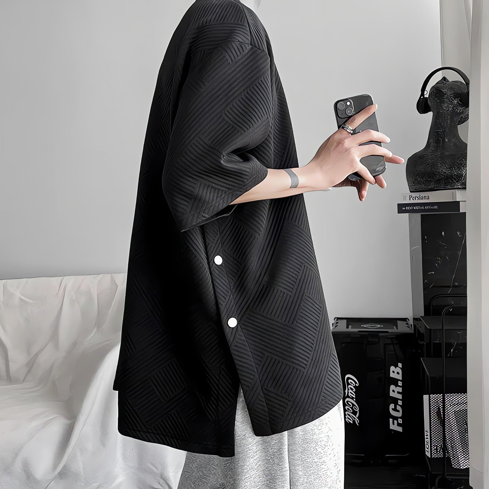 Soft Boy Snap Button Up Tee - KAYSMAR